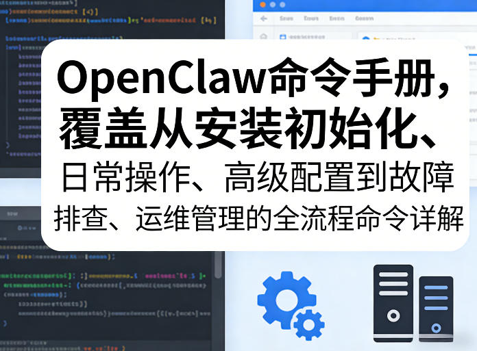 OpenClaw命令手册，覆盖从安装初始化、日常操作、高级配置到故障排查、运维管理的全流程命令详解-难事易副业库