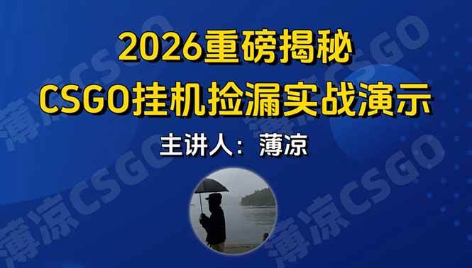 （17258期）CSGO游戏挂机游戏搬砖最新升级，普通小白一部手机可日入300+当天见结果，支持验证-难事易副业库