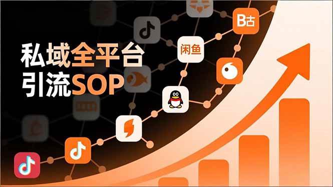 （16994期）私域全平台引流SOP，抖音/快手/小红书/微信/QQ/B站/闲鱼等，技术合集，高效转化公域流量-难事易副业库