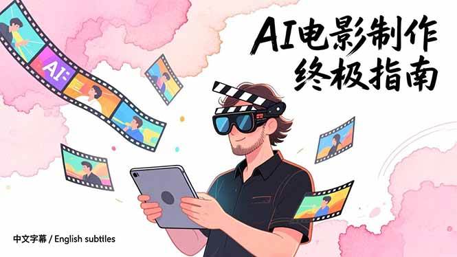 （17130期）AI电影制作终极指南：从创意到成片，系统掌握智能影视全流程实战课（中英字幕）-难事易副业库