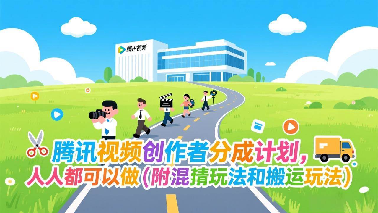 （17137期）腾讯视频创作者分成计划，人人都可以做（附混剪玩法和搬运玩法）-难事易副业库