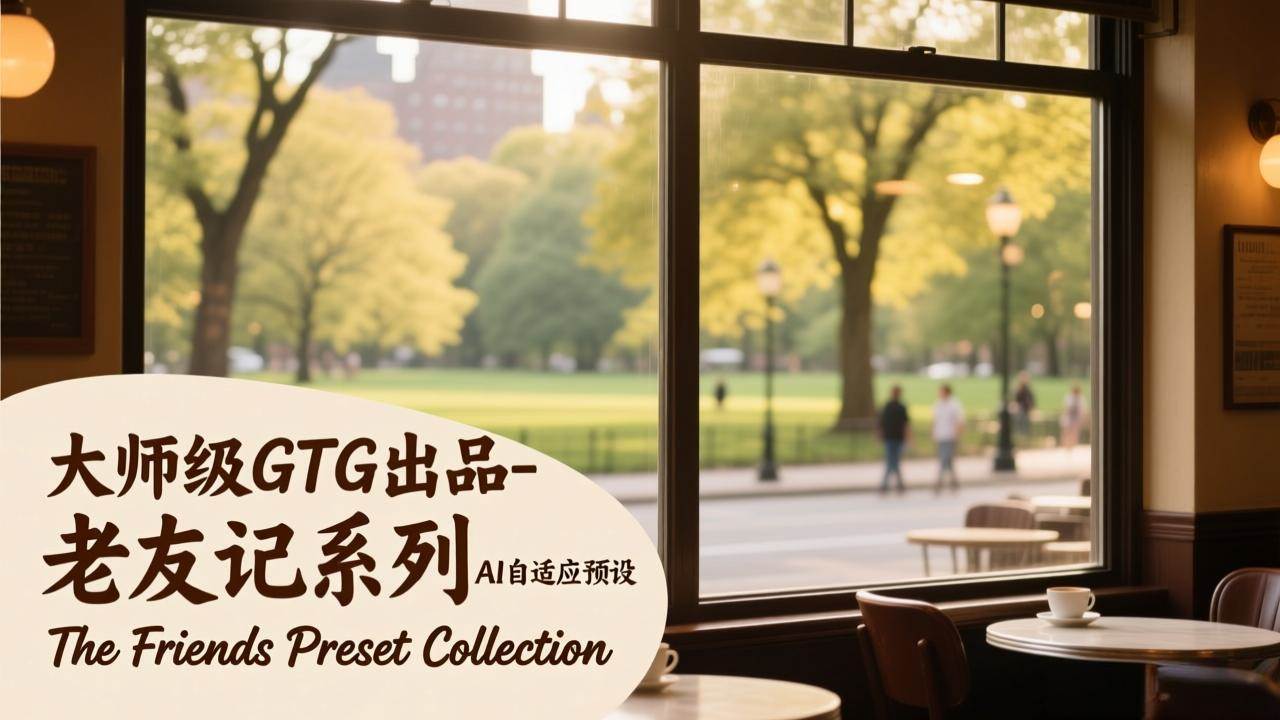 （17403期）大师级GTG出品-老友记系列AI自适应预设The Friends Preset Collection-难事易副业库
