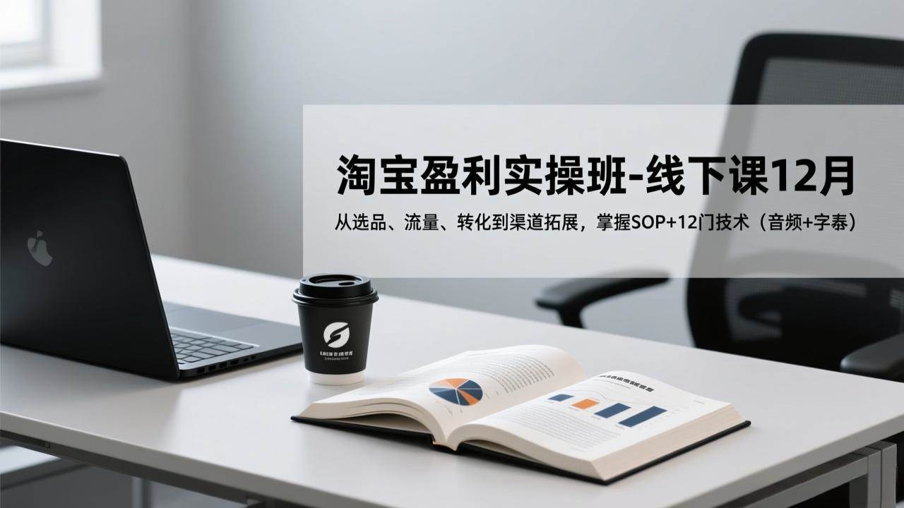 （17079期）淘宝盈利实操班-线下课12月，从选品、流量、转化到渠道拓展，掌握SOP+12门技术（音频+字幕）-难事易副业库