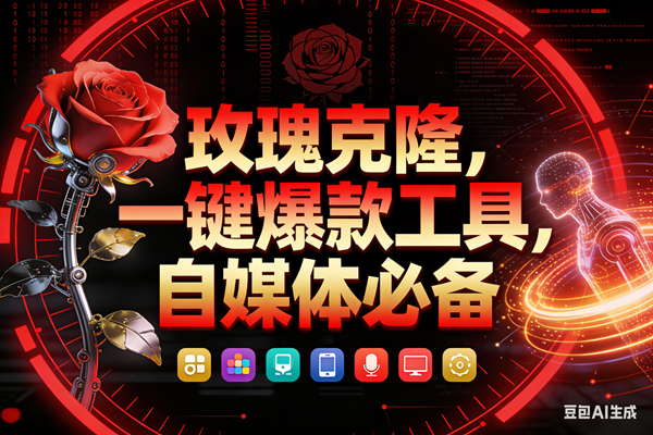 （17912期）玫瑰克隆工具，鲁大魔ai软件，自媒体神器，一键爆款，50多个功能，详细教程。-难事易副业库