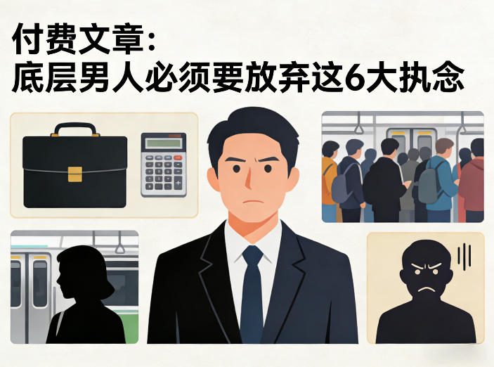 付费文章：底层男人必须要放弃这6大执念-难事易副业库