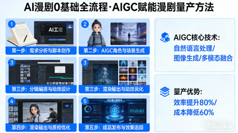 AI漫剧0基础全流程，快速掌握AIGC赋能的漫剧量产方法-难事易副业库