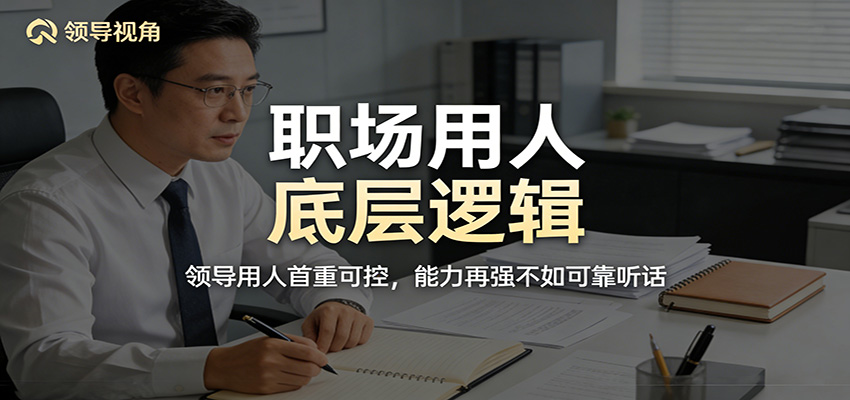 公众号付费文章：职场用人底层逻辑，领导用人首重可控，能力再强不如可靠听话-难事易副业库