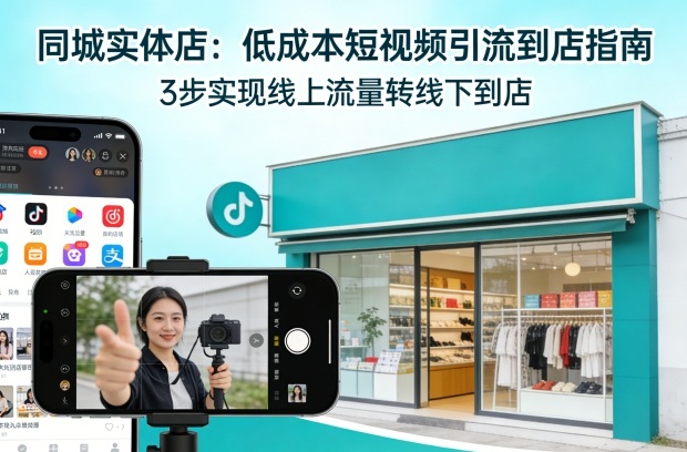 同城实体店，如何低成本把客户从短视频带到线下门店-难事易副业库