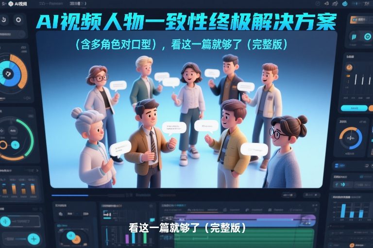 AI视频人物一致性终极解决方案（含多角色对口型），看这一篇就够了（完整版）-难事易副业库