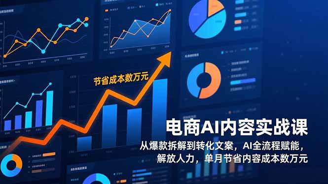 （17061期）电商AI内容实战课，从爆款拆解到转化文案，AI全流程赋能，解放人力，单月节省内容成本数万元-难事易副业库