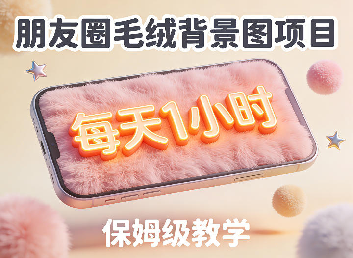 朋友圈动态背景图项目，每天1小时，实战保姆级教学【第二期】-难事易副业库