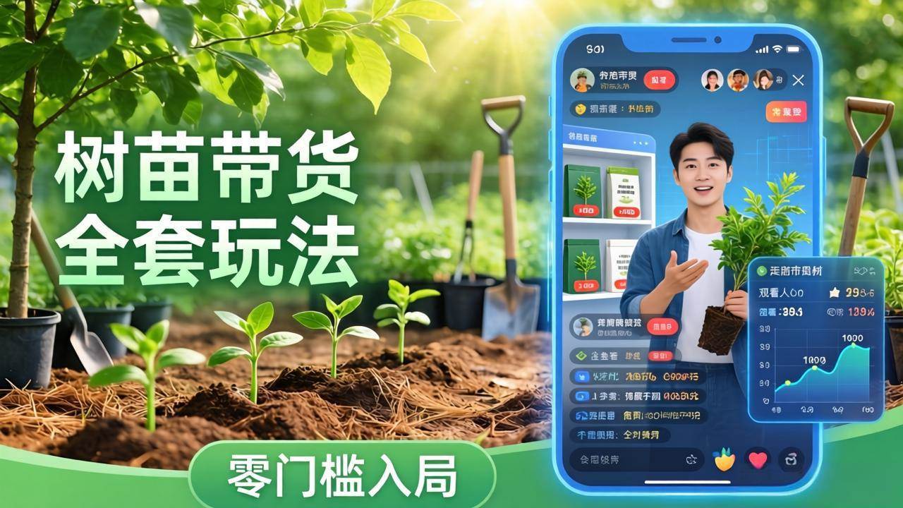（17729期）视频号AI树苗带货全套玩法：零门槛入局，掌握豆包、千问等AI工具制作树苗视频的全套流程-难事易副业库