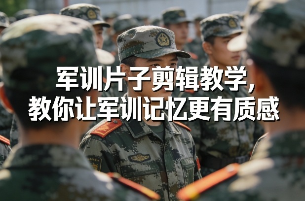 军训片子剪辑教学，教你让军训记忆更有质感-难事易副业库