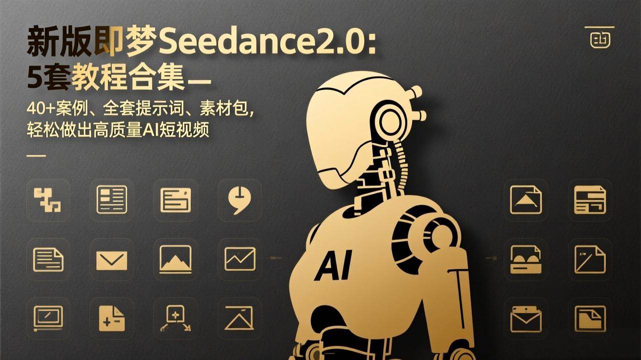 （17398期）新版即梦Seedance2.0：5套教程合集，40+案例、全套提示词、素材包，轻松做出高质量AI短视频-难事易副业库