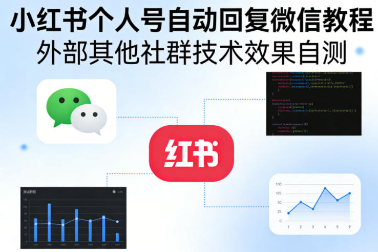 小红书个人号自动回复微信教程，外部其他社群技术，效果自测-难事易副业库