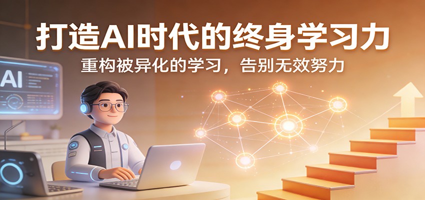打造AI时代的终身学习力：重构被异化的学习，告别无效努力-难事易副业库