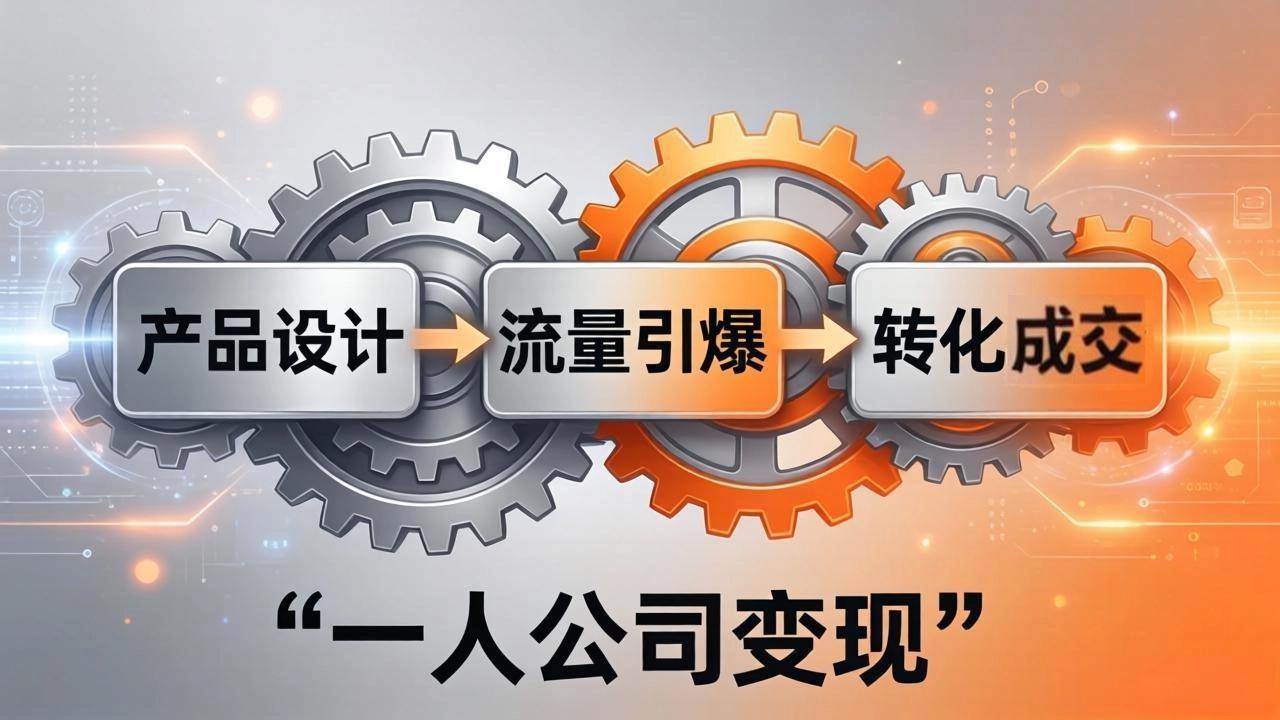 （17864期）一人公司变现全攻略：产品设计+流量引爆+转化成交，打造不受年龄限制的长期事业-难事易副业库