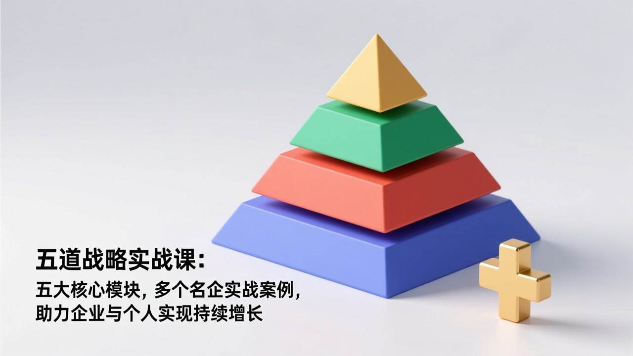 （17095期）五道战略实战课：五大核心模块，多个名企实战案例，助力企业与个人实现持续增长-难事易副业库