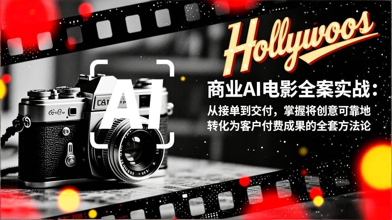（17092期）商业AI电影全案实战：从接单到交付，掌握将创意可靠地转化为客户付费成果的全套方法论-难事易副业库