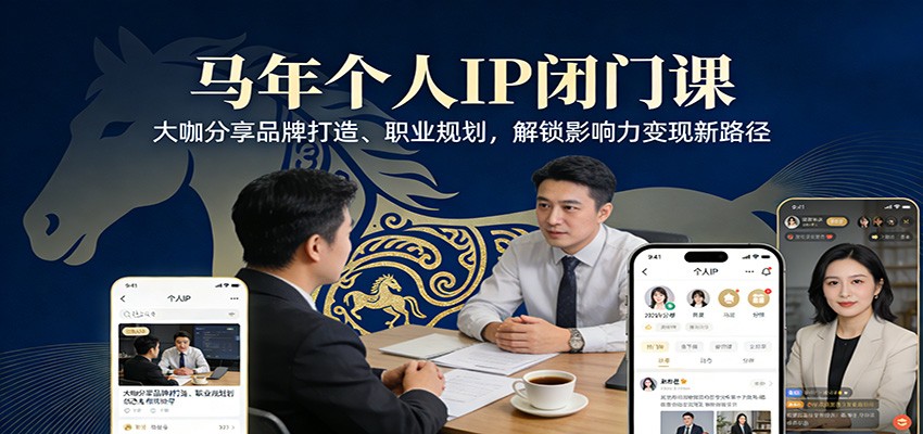 马年个人IP闭门课，大咖分享品牌打造、职业规划，解锁影响力变现新路径-难事易副业库