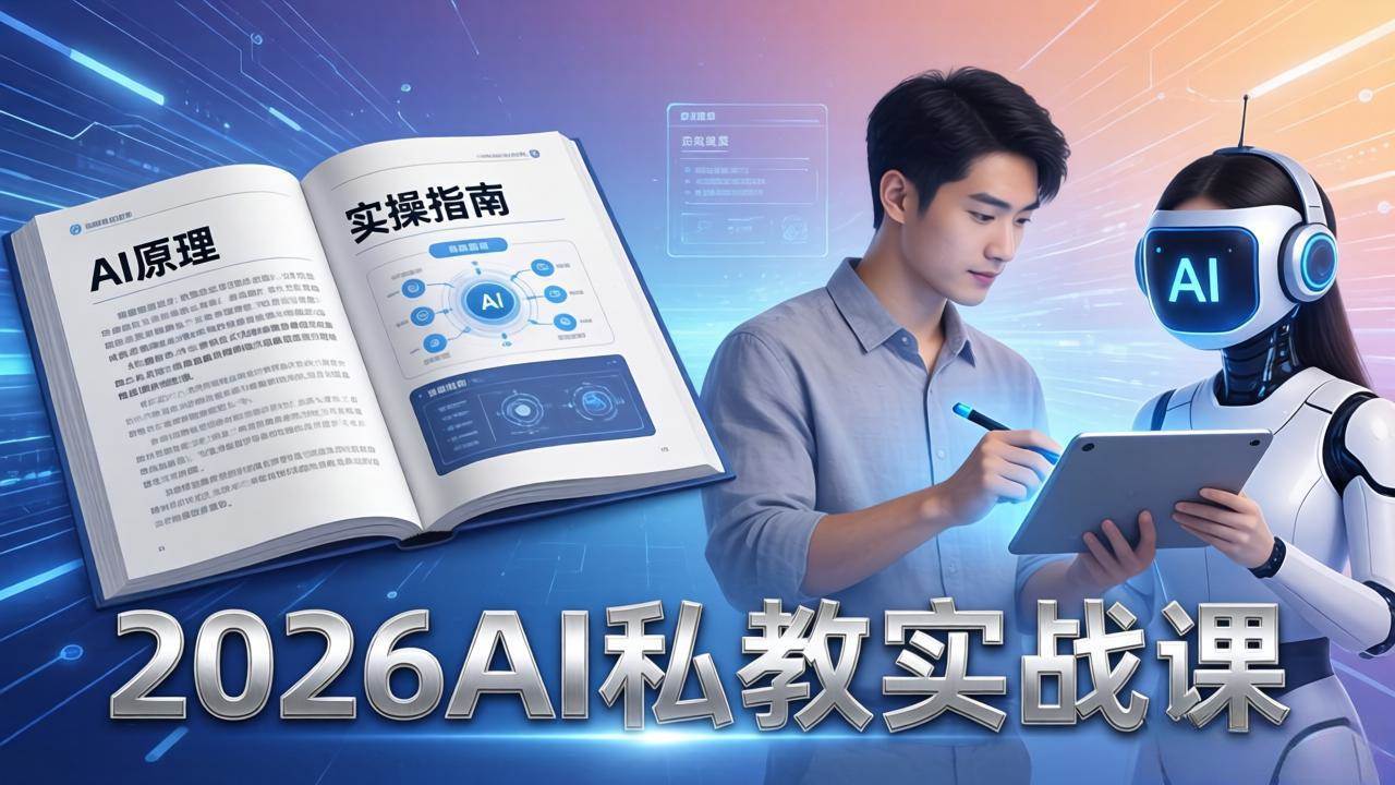 （17899期）2026AI私教实战课：从AI原理到全场景实操，零基础学会用AI提效+单人单干创业-难事易副业库