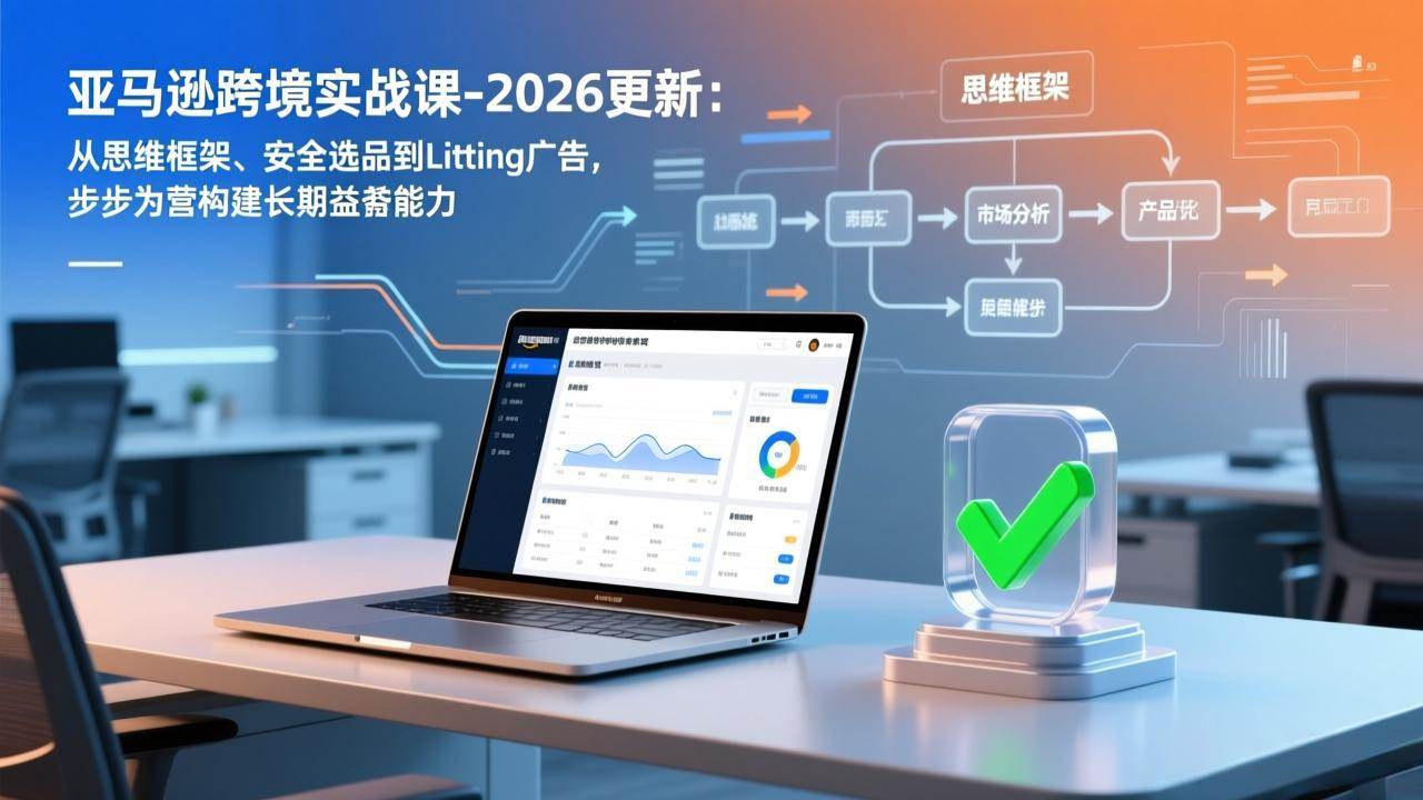 （17269期）亚马逊跨境实战课-2026更新：从思维框架、安全选品到Listing广告，步步为营构建长期盈利能力-难事易副业库