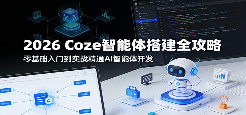 2026 Coze智能体搭建全攻略：零基础入门到实战精通AI智能体开发-难事易副业库