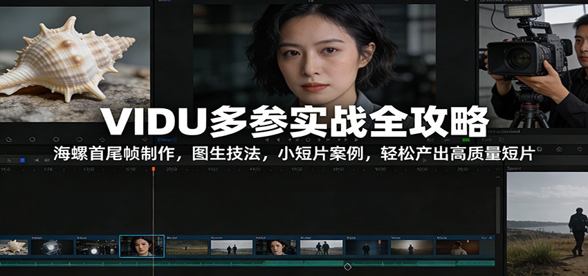 VIDU多参实战全攻略：海螺首尾帧制作，图生技法，小短片案例，轻松产出高质量短片-难事易副业库