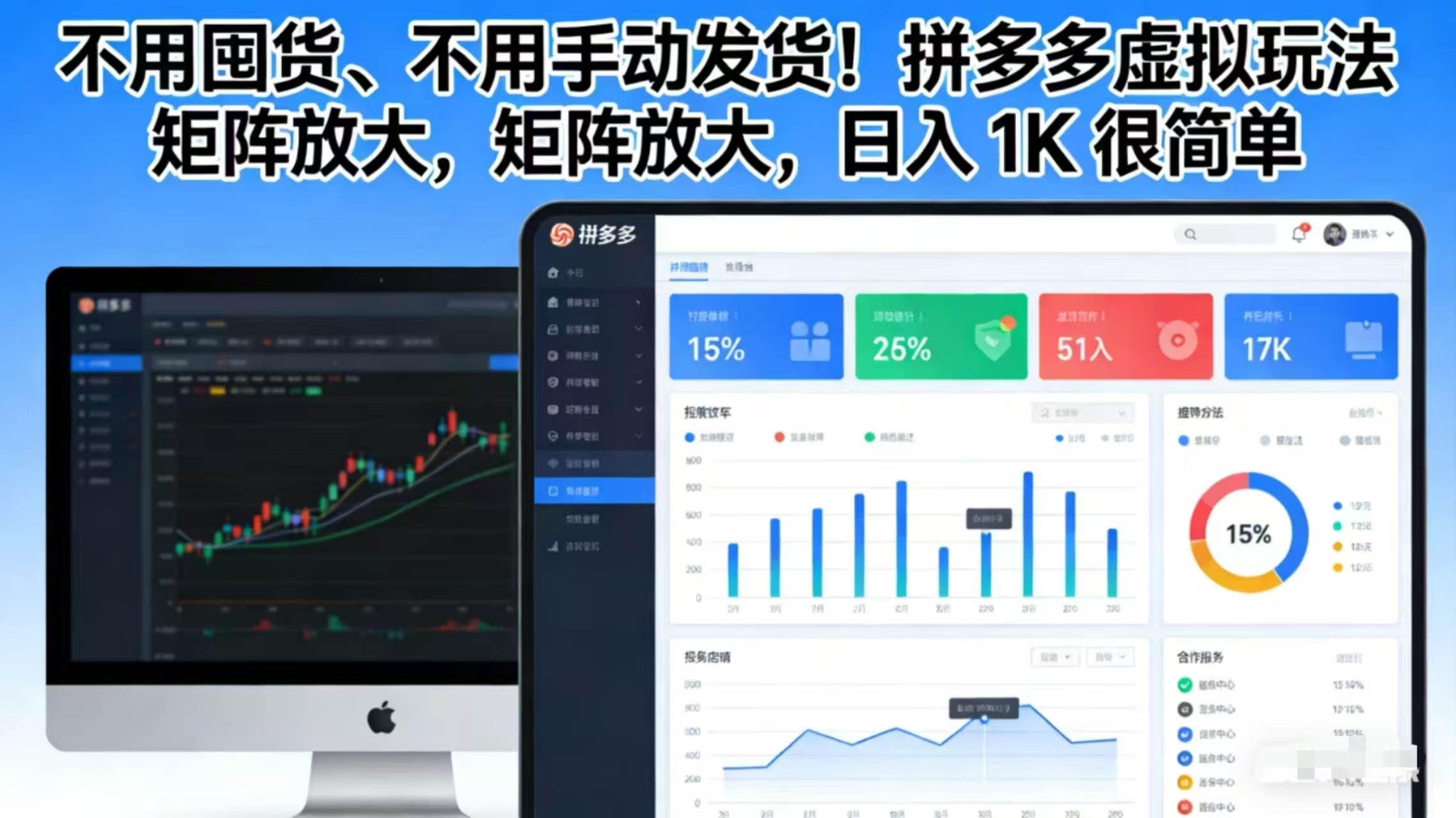 （17100期）不用囤货、不用手动发货！拼多多虚拟玩法，矩阵放大，日入 1K 很简单-难事易副业库