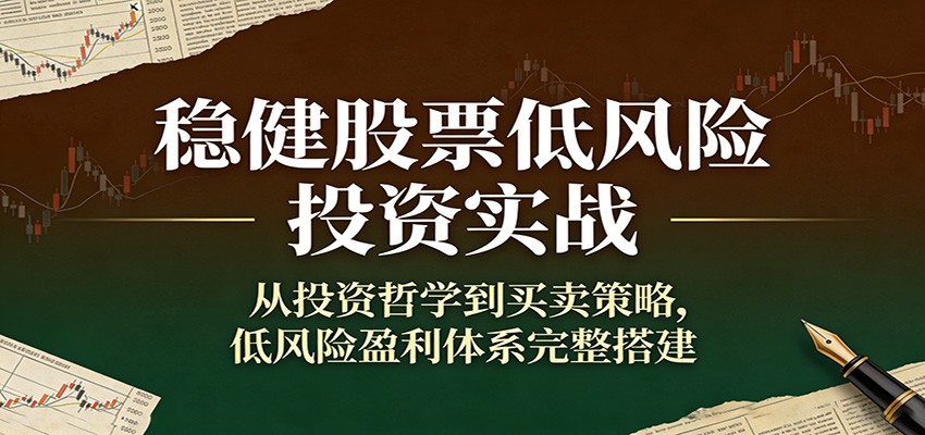 稳健股票低风险投资实战：从投资哲学到买卖策略，低风险盈利体系完整搭建-难事易副业库