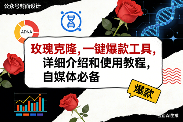 （17557期）玫瑰克隆工具，ai鲁大魔，自媒体必备神器，一键爆款神器，详细教程。-难事易副业库
