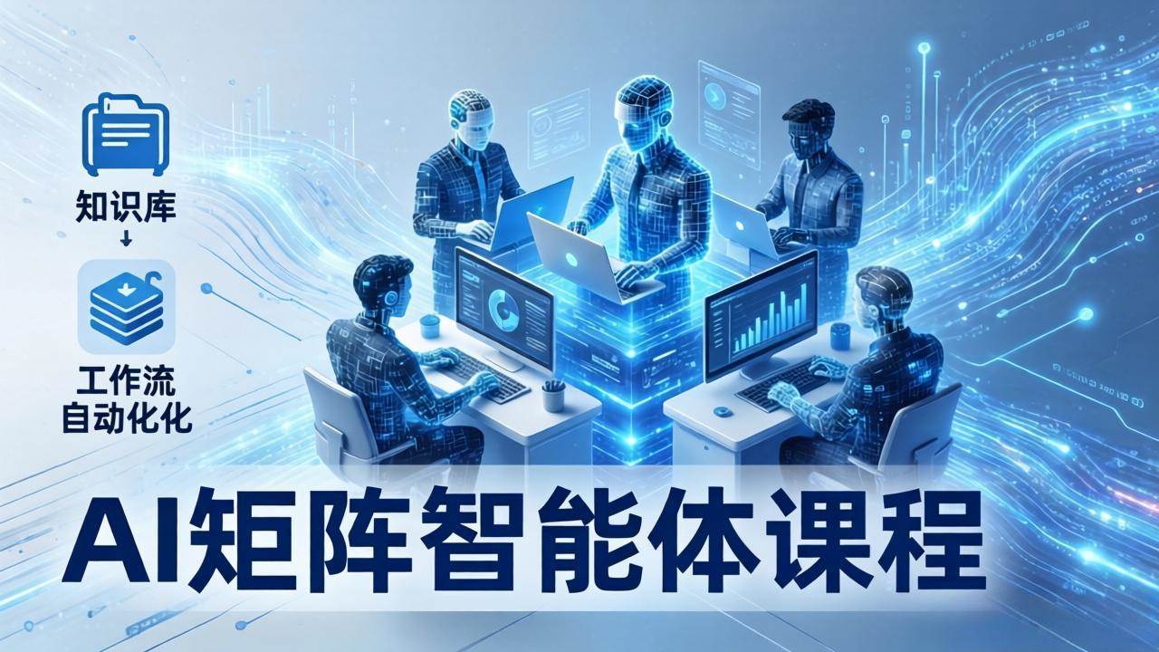 （17759期）AI矩阵智能体实战：100个数字员工批量生产内容，文本知识库+工作流自动化全搞定-难事易副业库