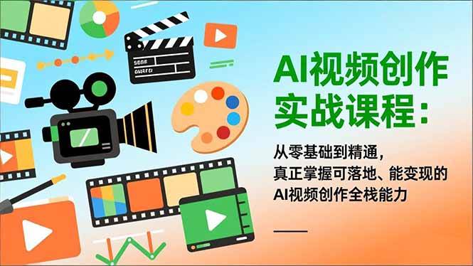（16997期）AI视频创作实战课程：从零基础到精通，真正掌握可落地、能变现的AI视频创作全栈能力-难事易副业库