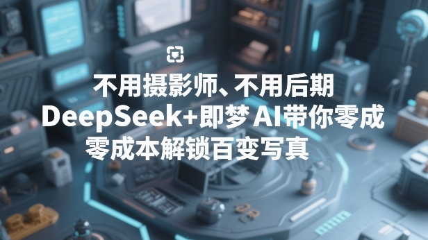 不用摄影师、不用后期，DeepSeek+即梦AI带你零成本解锁百变写真！-难事易副业库