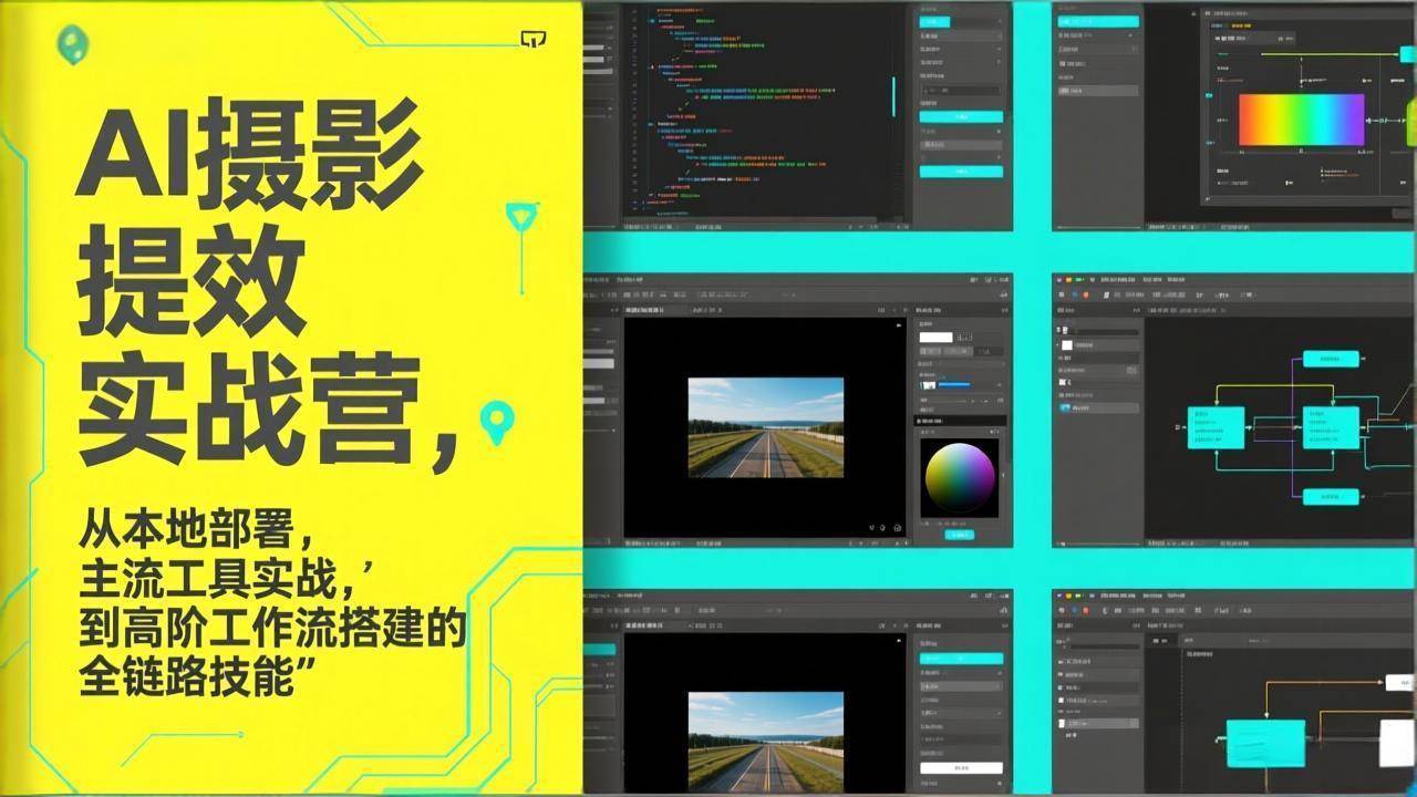 （17393期）AI+摄影提效实战营，从本地部署，主流工具实战，到高阶工作流搭建的全链路技能-难事易副业库