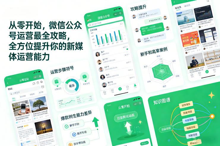 从零开始，微信公众号运营最全攻略，全方位提升你的新媒体运营能力-难事易副业库