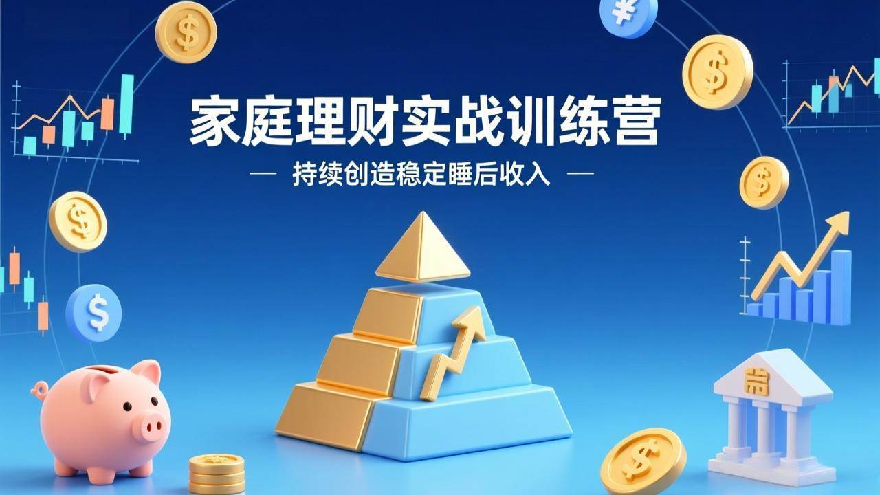 （17486期）家庭理财实战训练营：从0到1建体系，三阶进阶层层递进，助你持续创造稳定睡后收入-难事易副业库