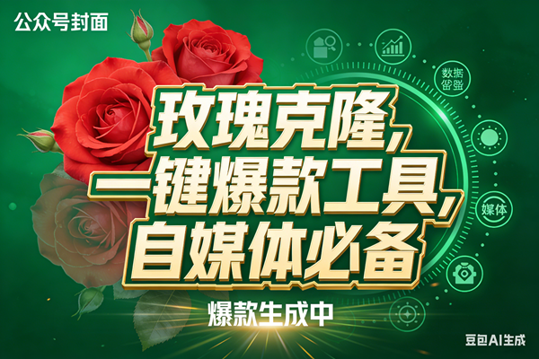 （17813期）玫瑰克隆，ai鲁大魔工具，自媒体必备神器，一键爆款，详细教程。-难事易副业库