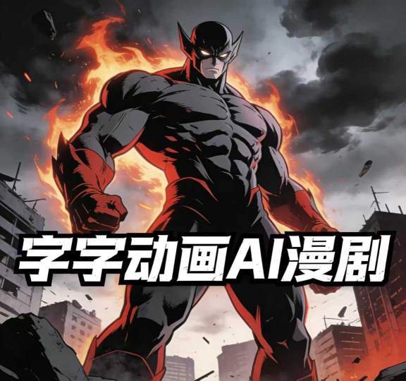字字动画AI漫剧2026年第1期系统课程，小白看完就能学会实操的漫剧课，单人月收1-3W-难事易副业库