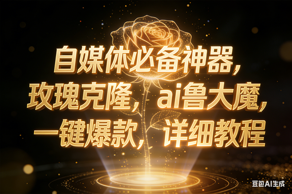 （17448期）玫瑰克隆神器，ai鲁大魔，自媒体必备神器，一键爆款，详细教程-难事易副业库