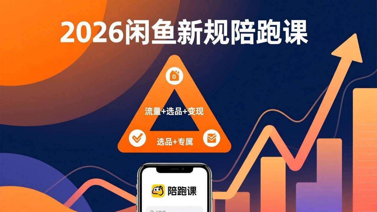 （17483期）2026闲鱼高阶陪跑课全新上线，带你吃透新规玩转选品流量，从零搭建稳定变现盈利体系-难事易副业库