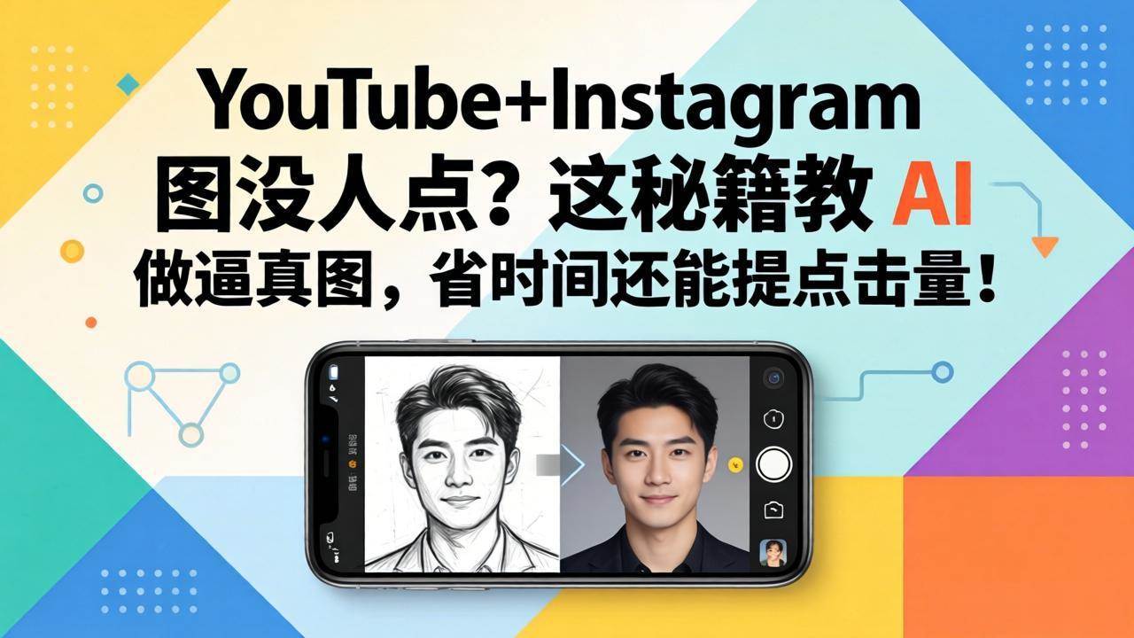 （17911期）YouTube+Instagram 图没人点？这秘籍教 AI 做逼真图，省时间还能提点击量-难事易副业库