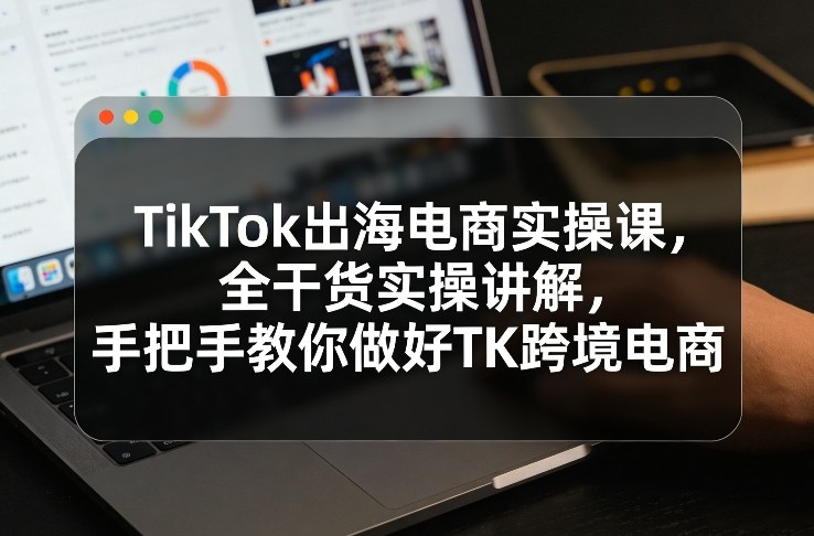 TikTok出海电商实操课，全干货实操讲解，手把手教你做好TK跨境电商-难事易副业库