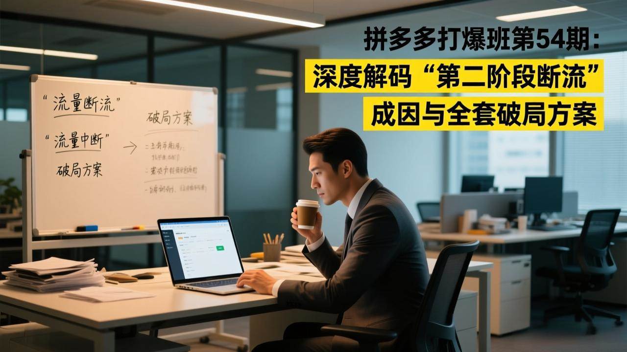 （17163期）拼多多打爆班第54期：深度解码“第二阶段断流”成因与全套破局方案-难事易副业库