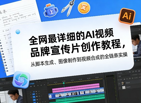 全网最详细的AI视频品牌宣传片创作教程，从脚本生成、图像制作到视频合成的全链条实操-难事易副业库