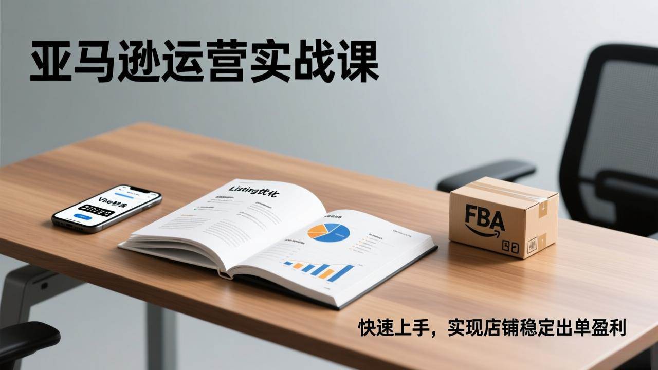 （17287期）亚马逊运营实战课，Listing优化、Vine秒杀、FBA发货，快速上手，实现店铺稳定出单盈利-难事易副业库