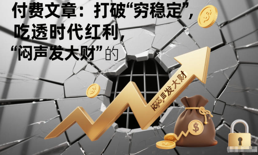 付费文章：打破“穷稳定”，吃透时代红利，“闷声发大财”的终极真谛-难事易副业库