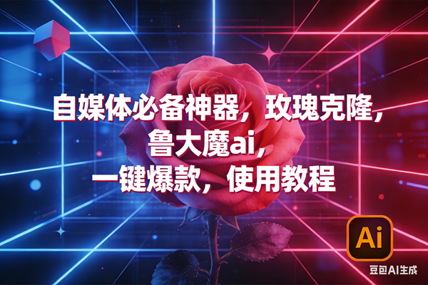 （17285期）玫瑰克隆神器，ai鲁大魔，自媒体必备工具，一键爆款神器，详细教程。-难事易副业库