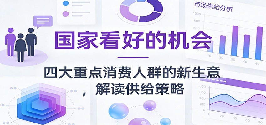公众号付费文章：国家看好的机会，四大重点消费人群的新生意，解读供给策略-难事易副业库