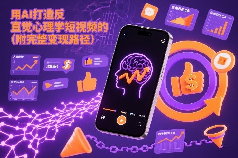 用AI打造“反直觉”心理学短视频的流量密码（附完整变现路径）-难事易副业库